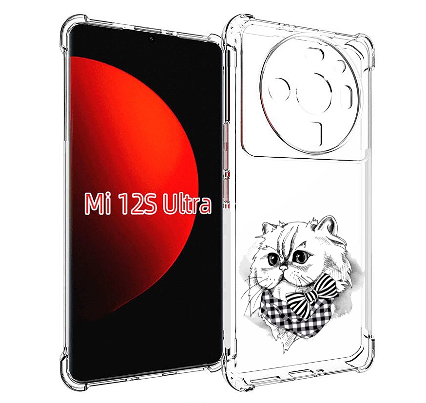 

Чехол MyPads нарисованная красивая кошечка для Xiaomi 12S Ultra, Прозрачный, Tocco