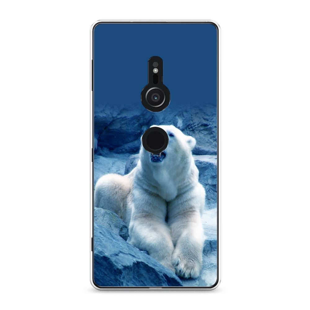 

Чехол для Sony Xperia XZ2 "Белый медведь", Голубой;белый, 52850-1