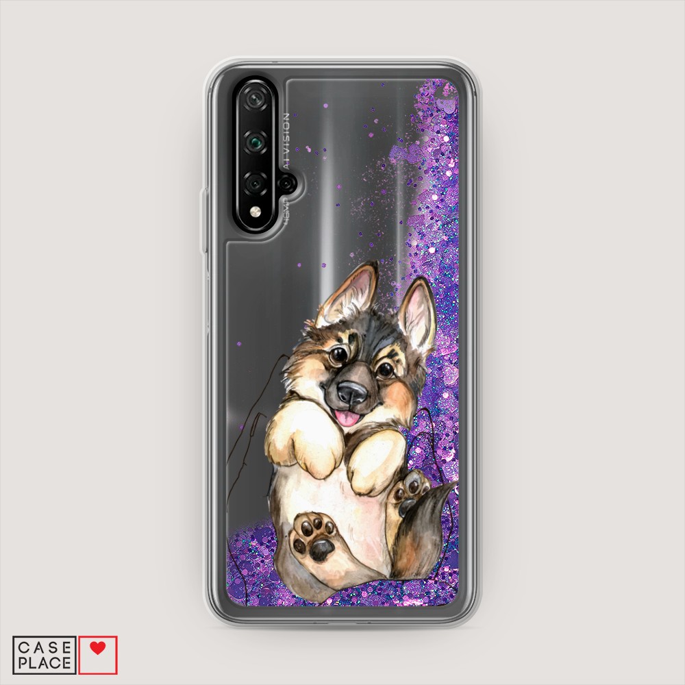 

Чехол Awog на Honor 20/Huawei Nova 5T "Овчарка в ладошках", Разноцветный, 69592-1