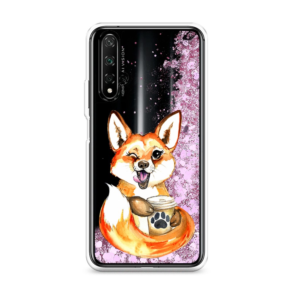

Чехол Awog "Подмигивающая лиса с кофе" на Honor 20/Huawei Nova 5T, 69594-1
