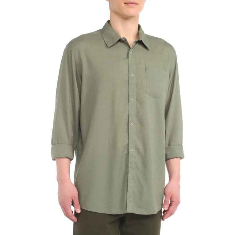 

Рубашка мужская Maison David 2202 хаки 2XL, 2202