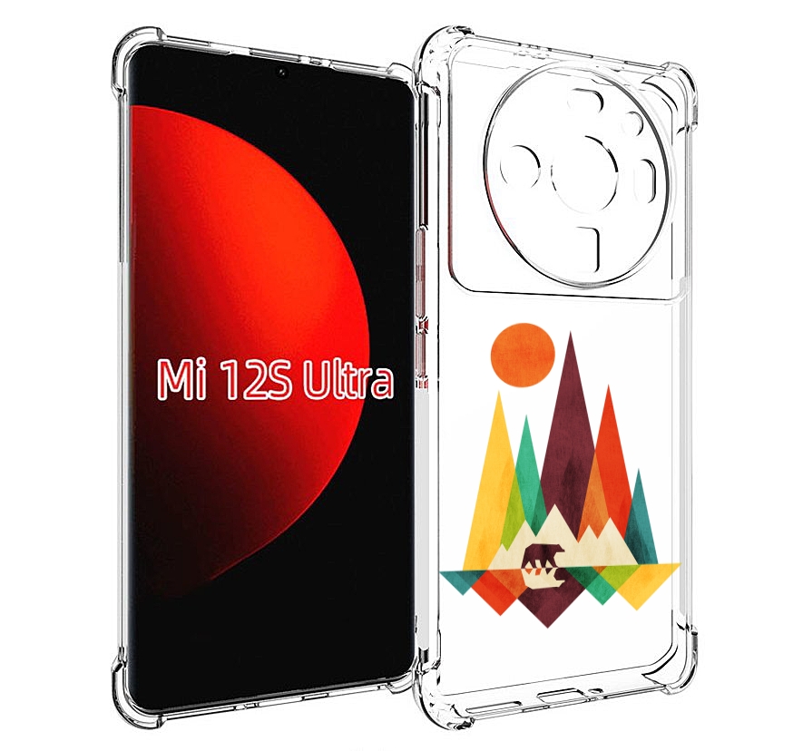 

Чехол MyPads нарисованные горы с медведем для Xiaomi 12S Ultra, Прозрачный, Tocco