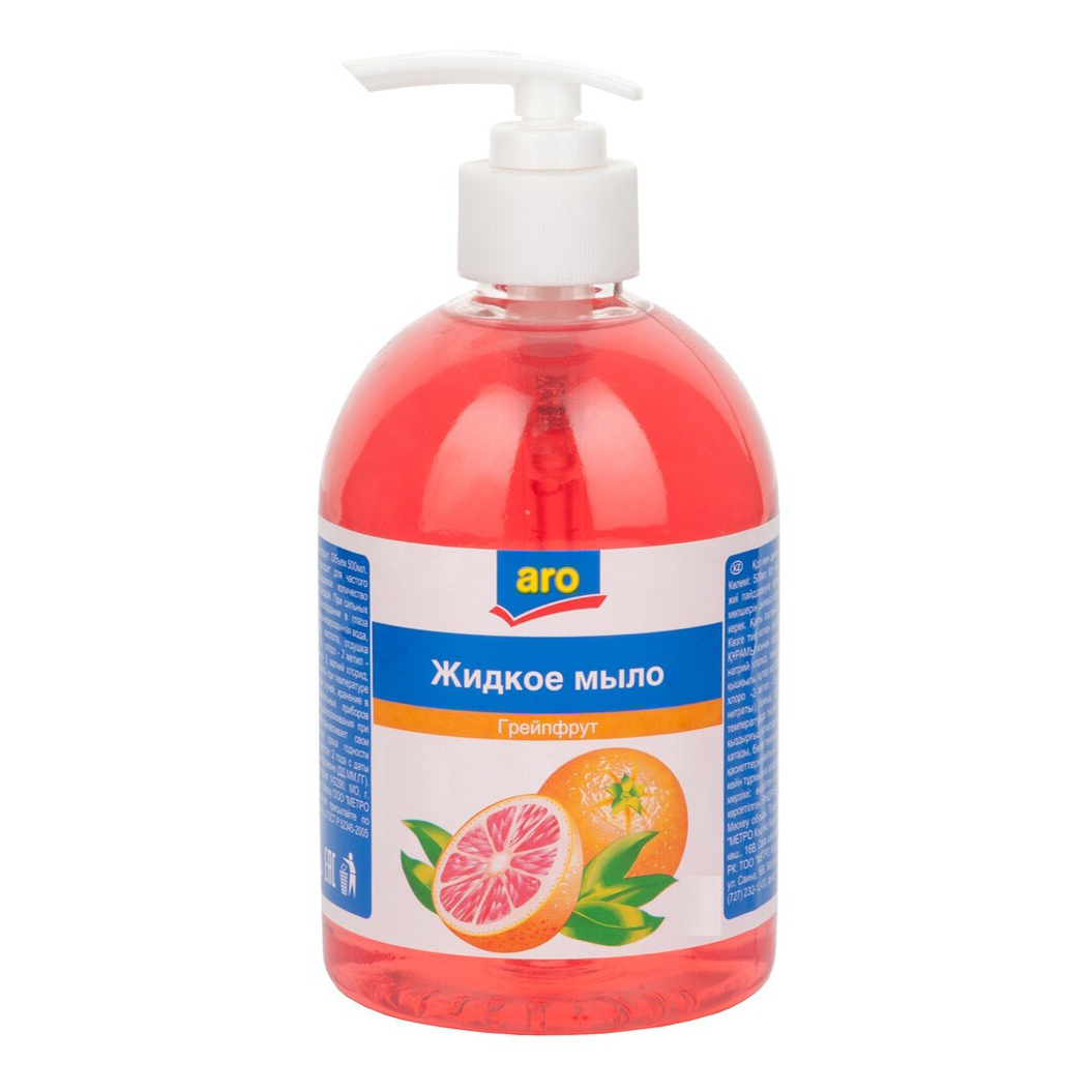 Туалетное мыло жидкое Aro гигиеническое грейпфрут 1 л обас жидкое мыло для тела грейпфрут 300 мл