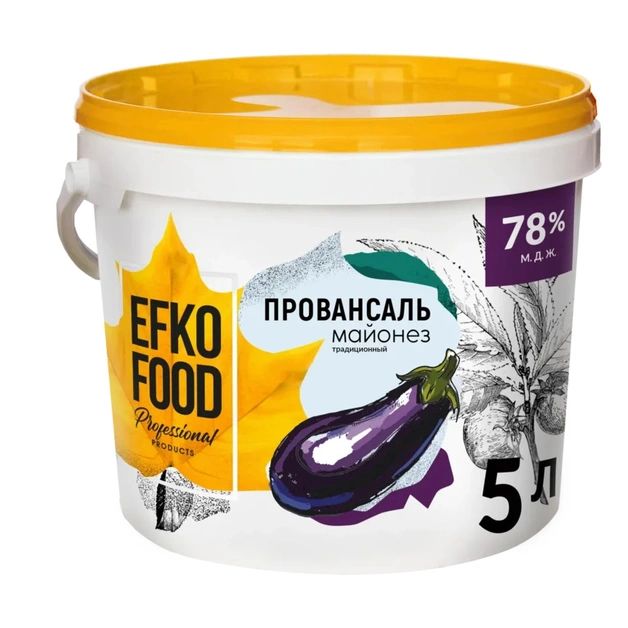 Майонез Efko Food Professional провансаль 78% 5 л