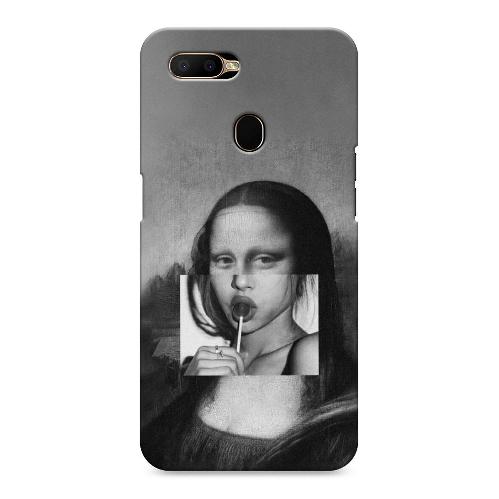 фото Пластиковый чехол "mona lisa sucking lollipop" на oppo a5s awog