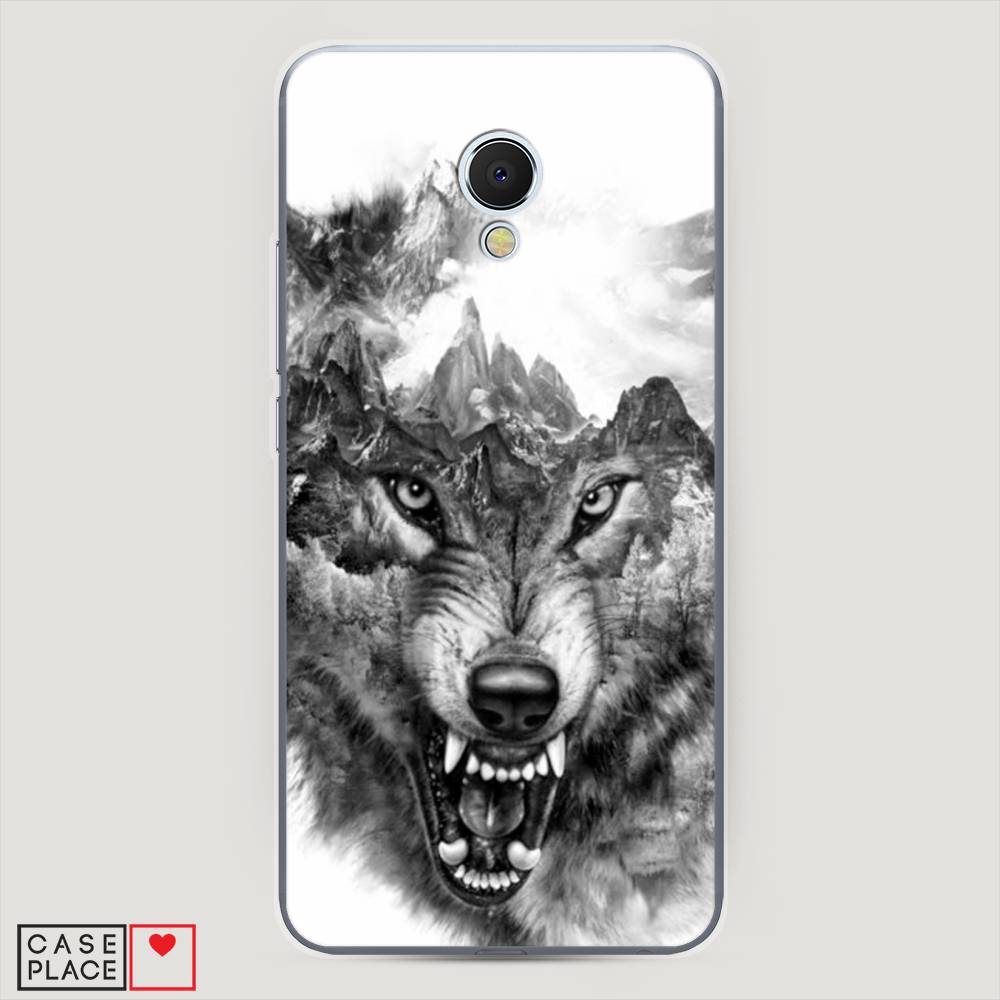 

Чехол Awog "Волк в горах" для Meizu MX6, 70950-1