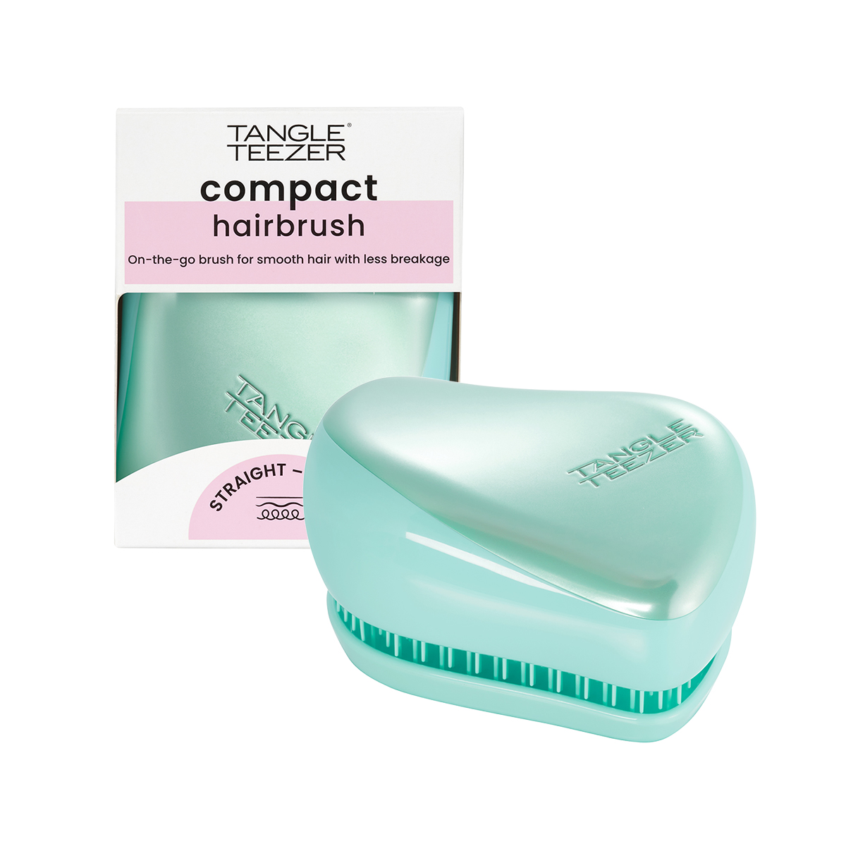 Расческа Tangle Teezer Compact Styler Frosted Teal Chrome бахилы для аппаратов boot pack в кассете compact вендорс в100 упаковка 100 шт