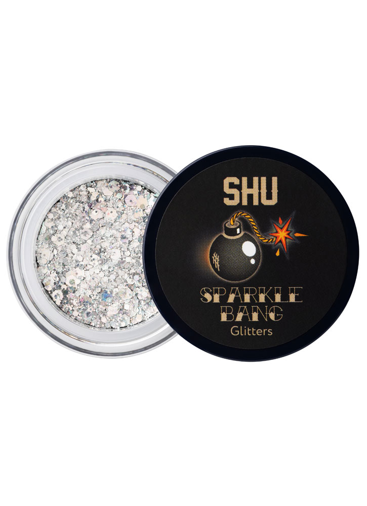 Глиттер SHU для макияжа лица и тела Sparkle Bang №134 серебряный как готовить для твоего дракона