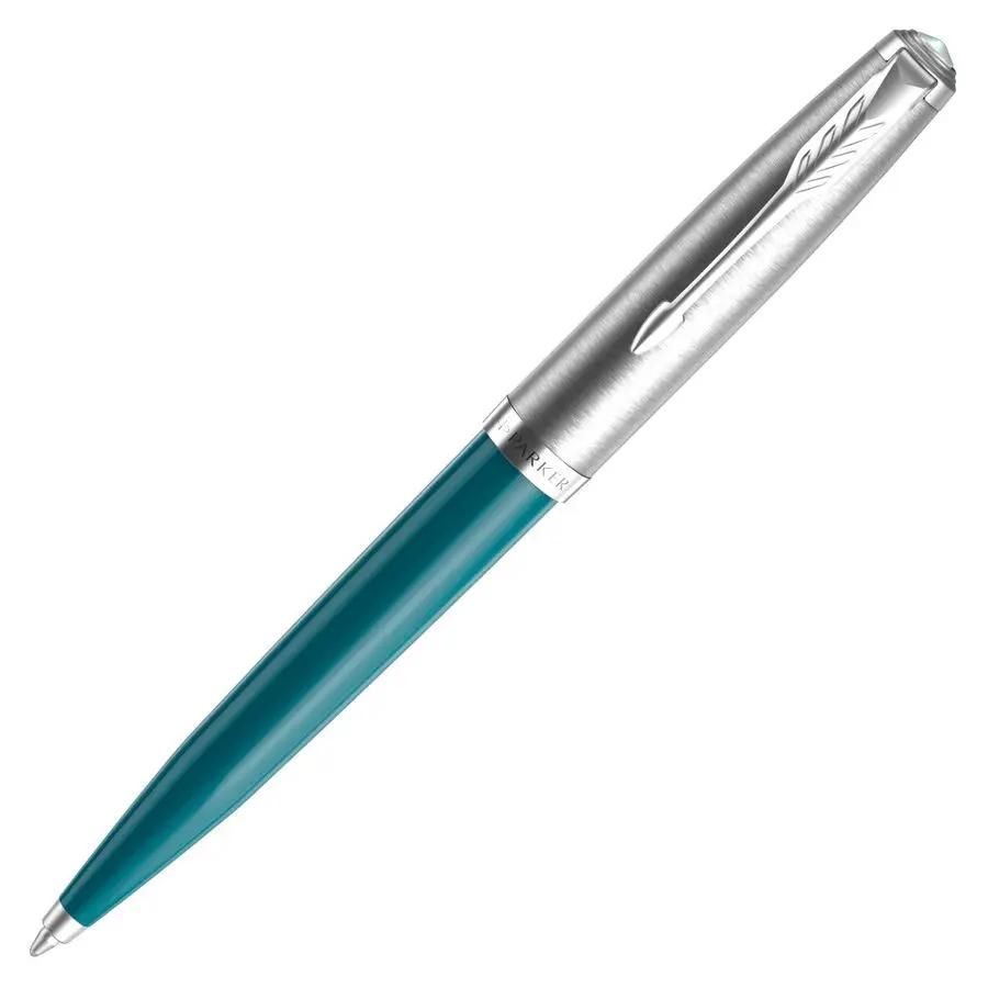 

Ручка Parker 51 Core CW2123508 Teal Blue CT M чернила черн. подар.кор., Ручка шариков. Parker 51 Core (CW2123508) Teal Blue CT M чернила черн. подар.кор.