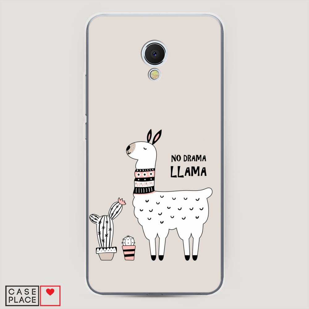 

Чехол Awog на Meizu MX6 "No drama LLama", Бежевый;серый;белый, 70950-2