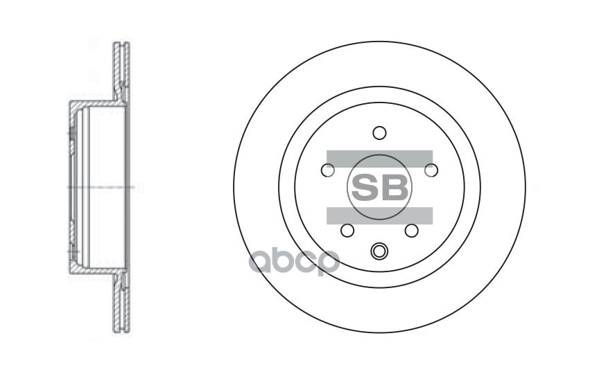 

Диск Тормозной Задний Nissan Murano 05- Sd4211 Sangsin brake арт. SD4211