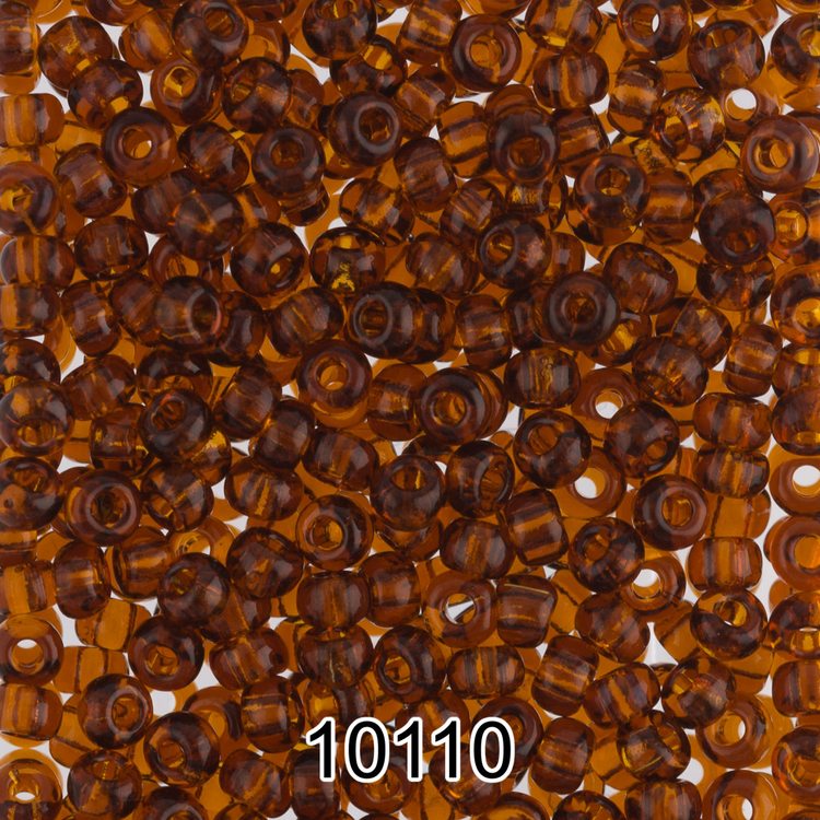 Бисер Preciosa круглый 2,3 мм 10/0, 50 г, цвет 10110 темно-янтарный