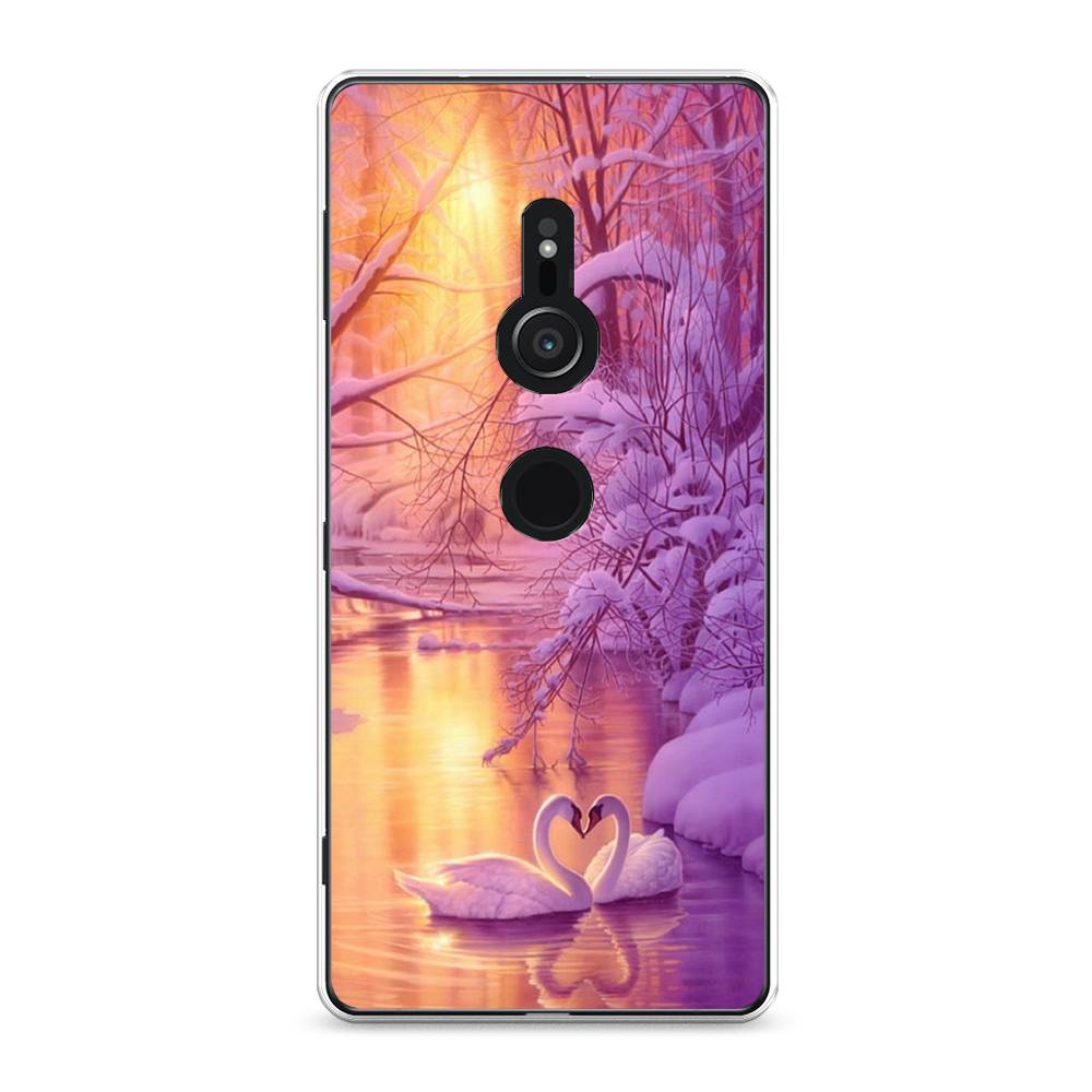 

Чехол для Sony Xperia XZ2 "Зима 1", Фиолетовый;желтый, 52850-2