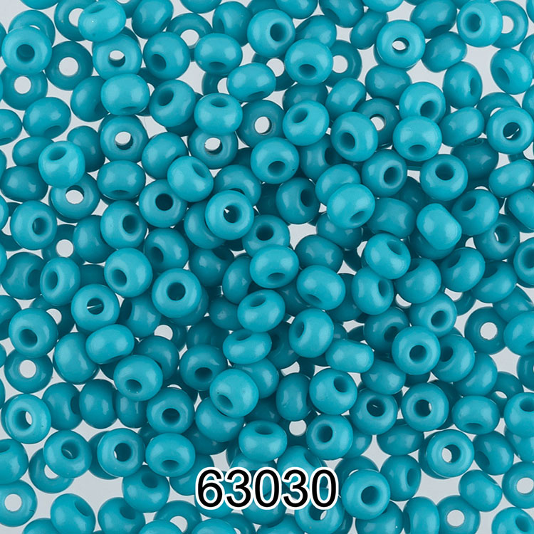 

Бисер Preciosa круглый 2,3 мм 10/0, 50 г, цвет 63030 бирюзовый