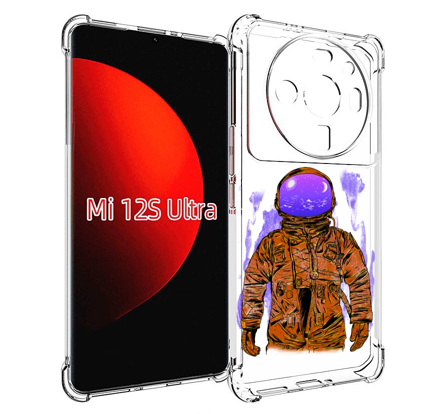 

Чехол MyPads нарисованный мужчина в скафандре для Xiaomi 12S Ultra, Прозрачный, Tocco