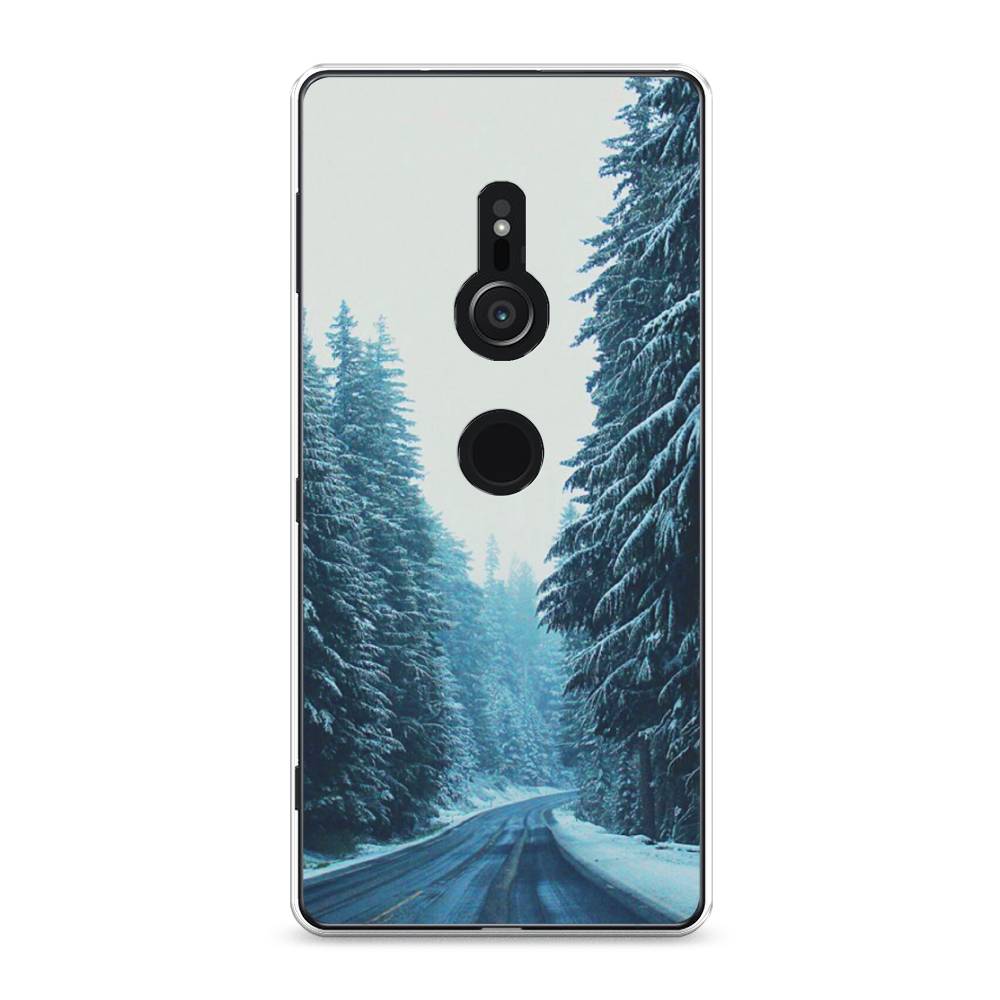 

Чехол для Sony Xperia XZ2 "Зима 9", Бежевый;голубой;черный, 52850-2