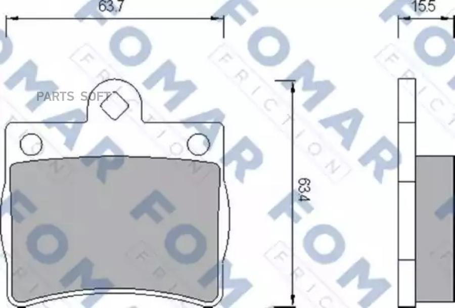 

Тормозные колодки FOMAR-FRICTION задние fo653681