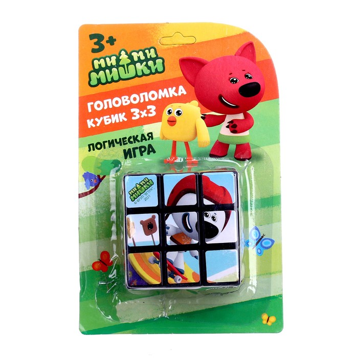 Логическая игра «Ми-ми-мишки» размер кубика: 3?3 см