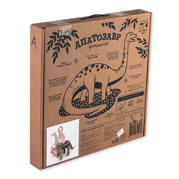 Набор для сборки из картона Картонный папа Домашний апатозавр, К-КМ1 игровой набор для шитья из фетра папа завр и кракен