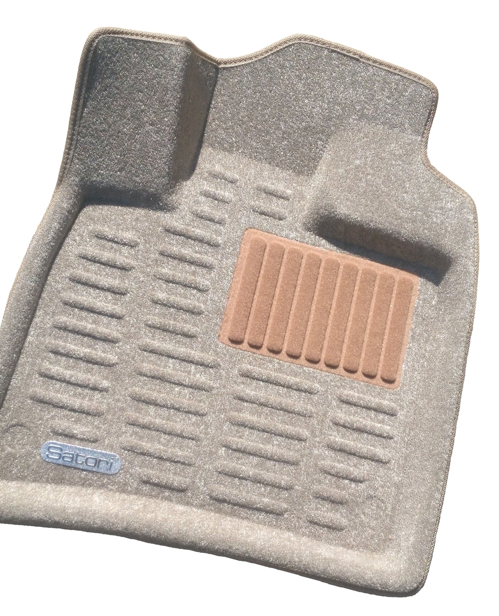 Коврики салона Satori 3D для Toyota Land Cruiser 150 Prado 2009- с бортиком бежевые. Арт.