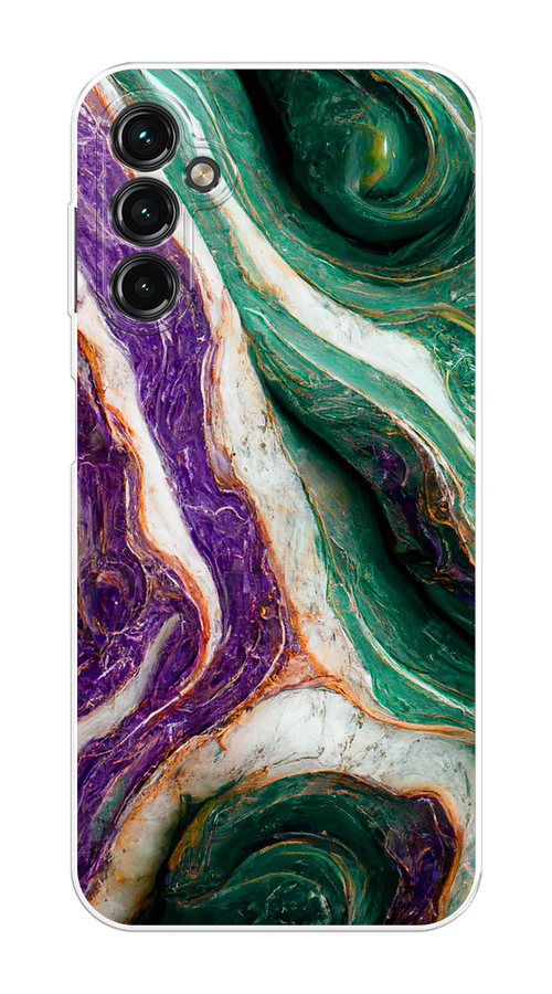 

Чехол Homey на Samsung Galaxy A14 4G "Фиолетово-зеленый мрамор", Зеленый;фиолетовый, 2107950-1