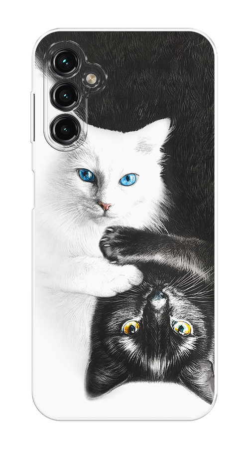 

Чехол Homey на Samsung Galaxy A14 4G "Коты Инь-Янь", Черный;белый;голубой, 2107950-1