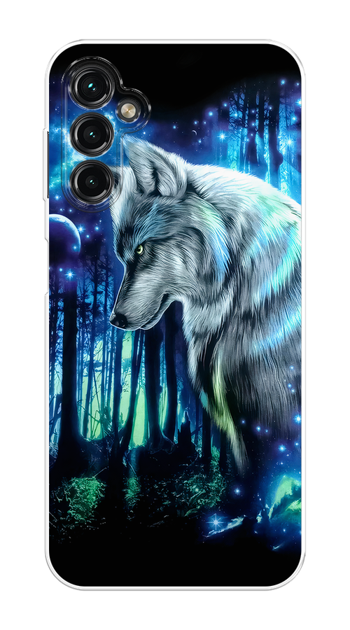 

Чехол Homey на Samsung Galaxy A14 4G "Сказочный волк", Синий;серебристый;черный, 2107950-1