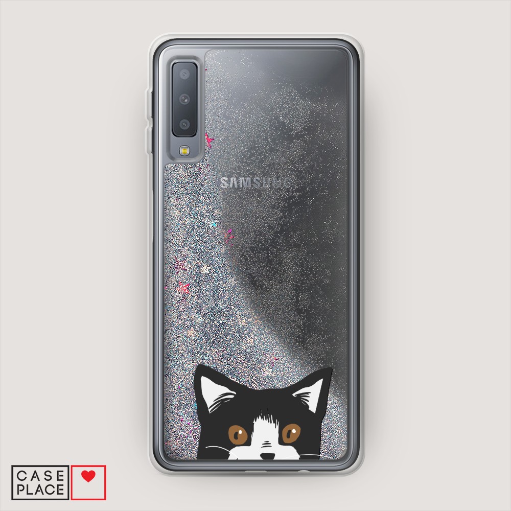 

Чехол Awog "Подглядывающий кот" на Samsung Galaxy A7 2018, 26791-1