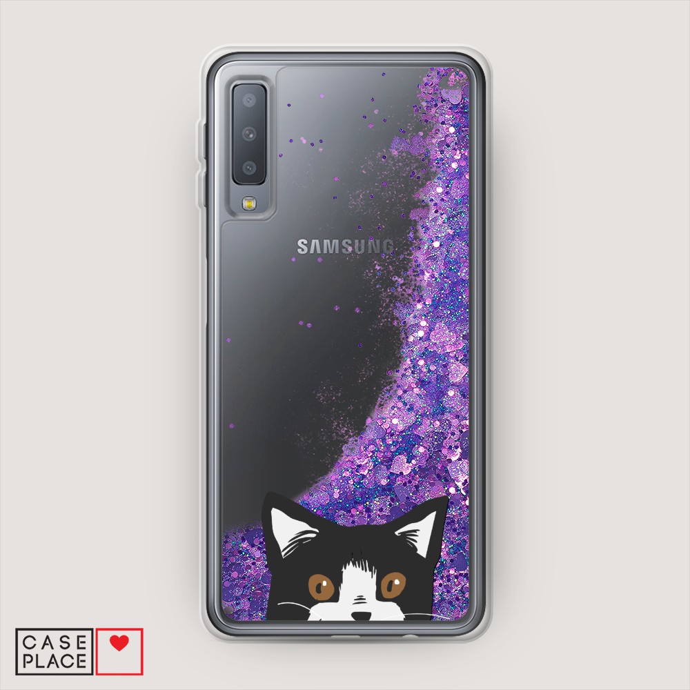 

Чехол Awog "Подглядывающий кот" на Samsung Galaxy A7 2018, 26792-1