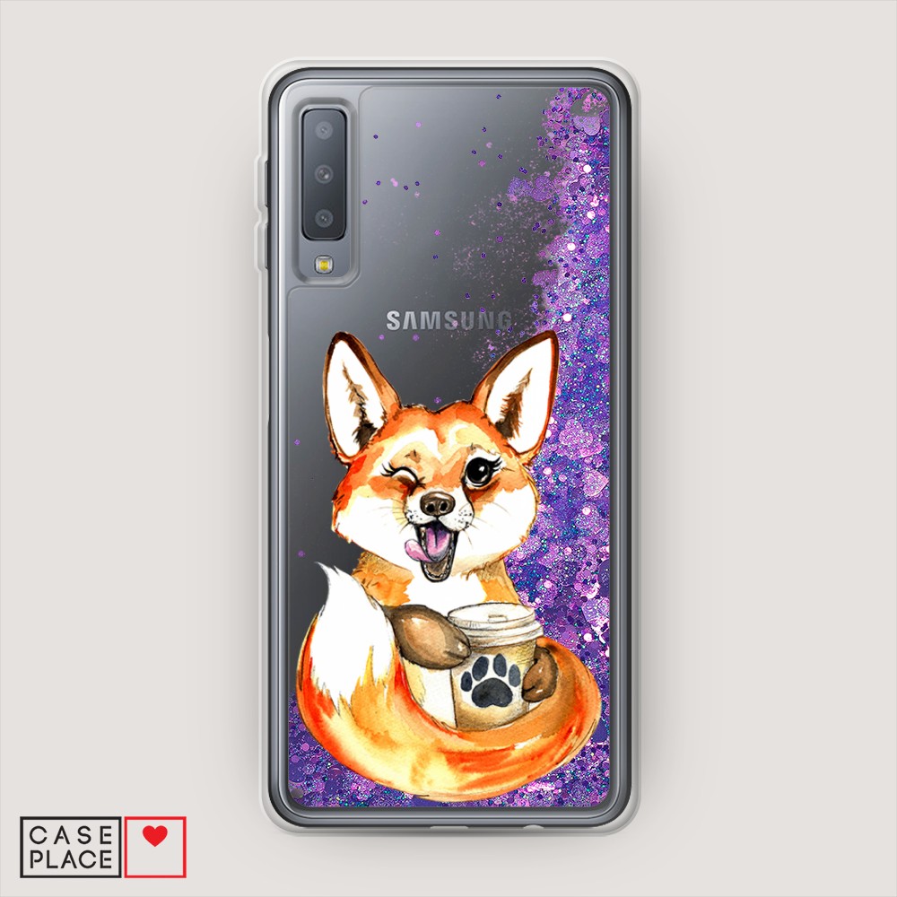 

Чехол Awog "Подмигивающая лиса с кофе" на Samsung Galaxy A7 2018, 26792-1