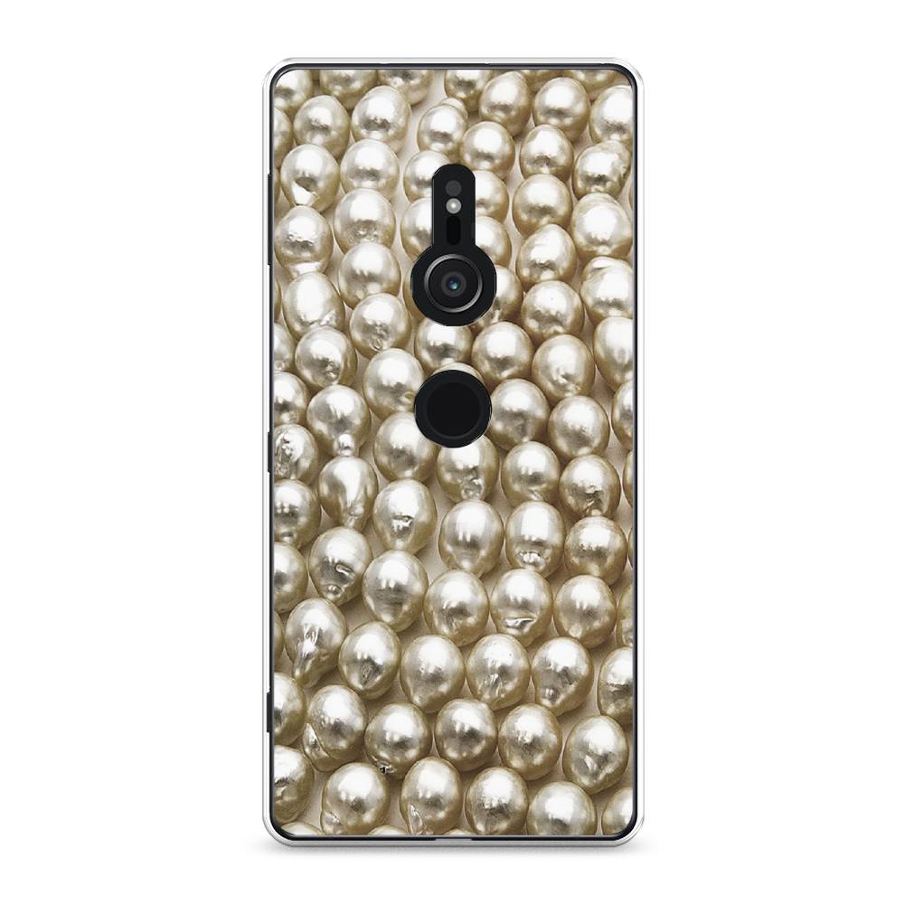 

Чехол для Sony Xperia XZ2 "Жемчуг", Бежевый, 52850-3