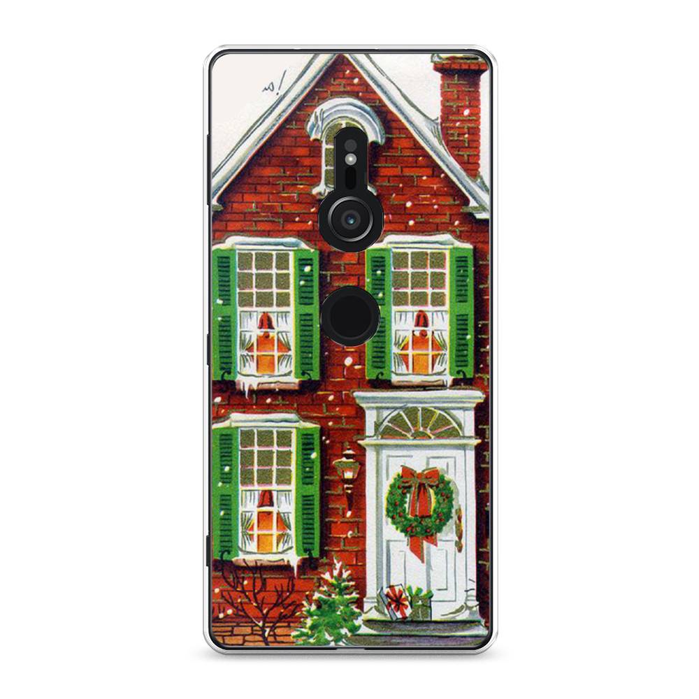 

Чехол для Sony Xperia XZ2 "Рождественский дом", Зеленый;красный;белый, 52850-5