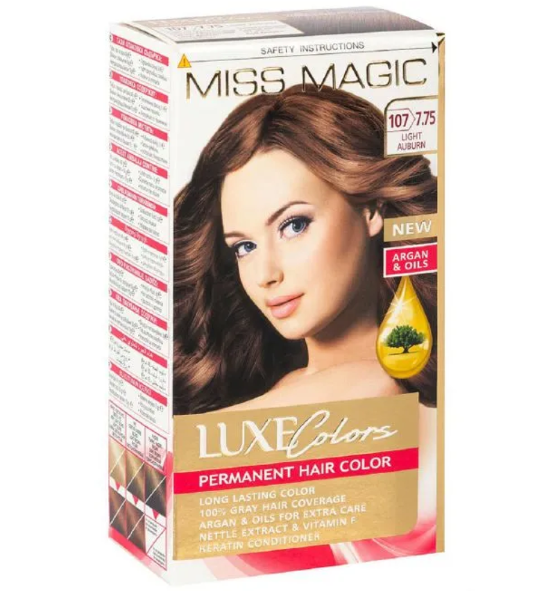 фото Краска для волос miss magic luxe colors 107 (7.75) светло-каштановый 108 мл