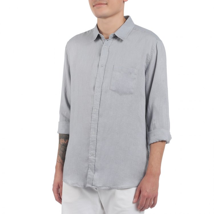 

Рубашка мужская Maison David SHIRT серая XL, Серый, SHIRT