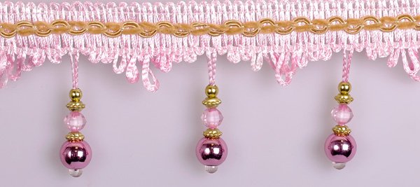 

TBY с бусинами, B 6,5 см, цвет 9, розовый, 20 м