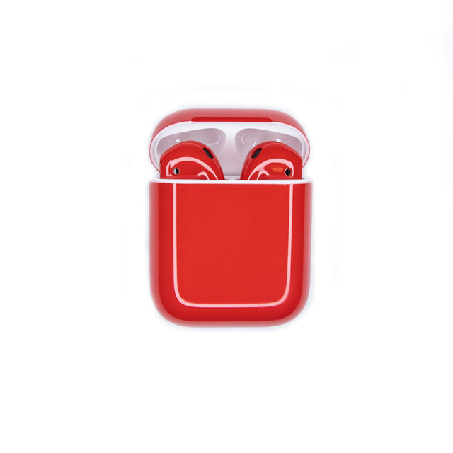 фото Беспроводные наушники apple airpods color 2 без беспроводной зарядки glossy red