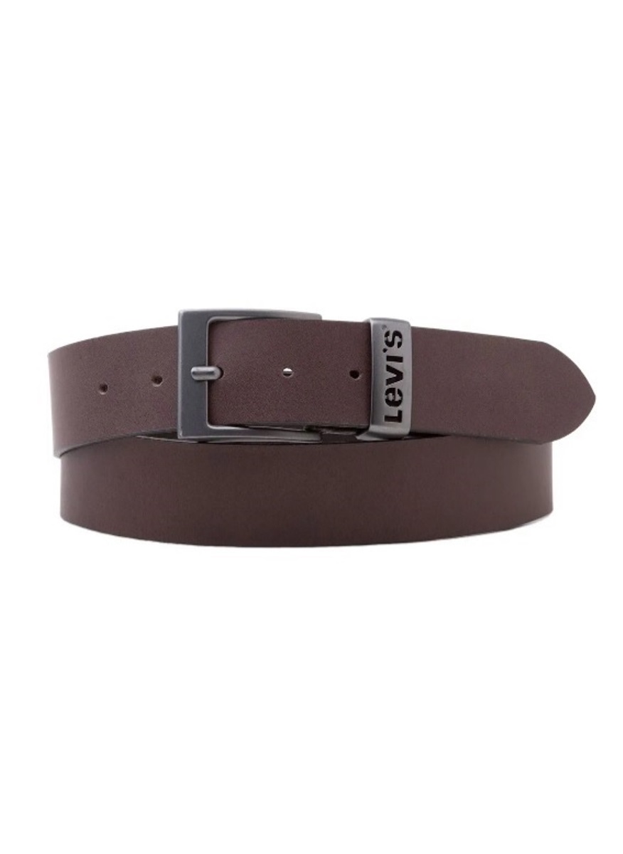 

Ремень мужской Levi's Men Ashland Metal Belt коричневый, 90 см, Men Ashland Metal Belt