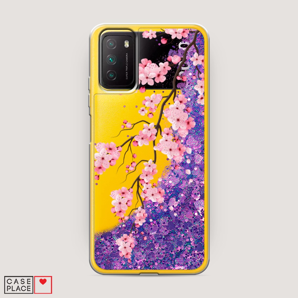 

Чехол Awog на Poco M3 "Розовая сакура", Разноцветный, 39592-1