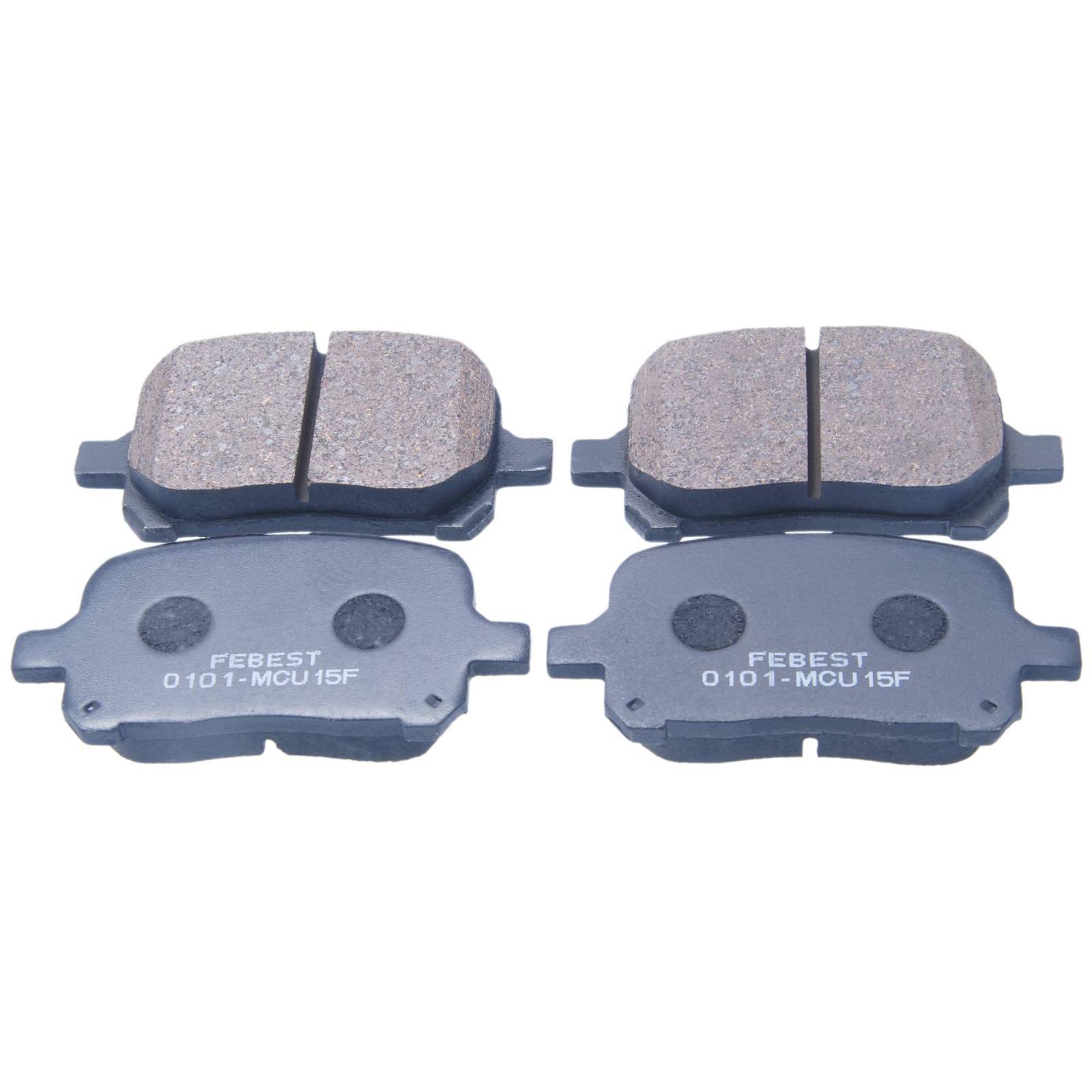 

Колодки тормозные передние для автомобилей TOYOTA, LEXUS 0101-MCU15F FEBEST