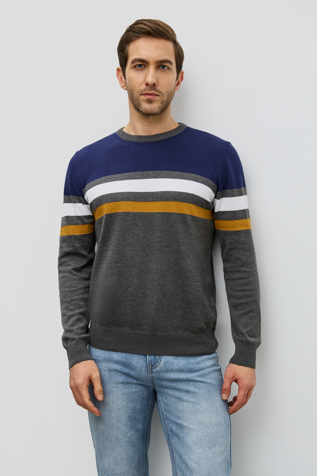 

Джемпер мужской Baon B6323017 синий 3XL, B6323017
