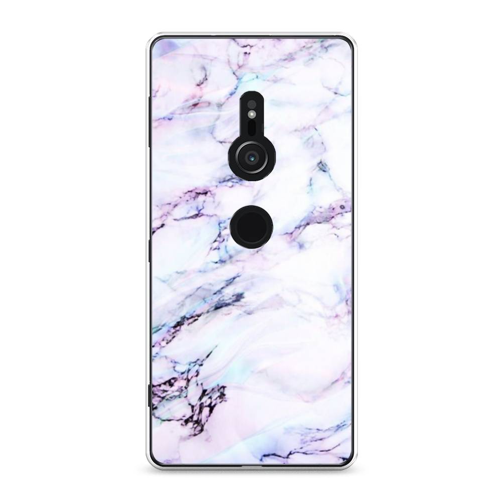 

Чехол для Sony Xperia XZ2 "Радужный мрамор", Серый;фиолетовый, 52850-3