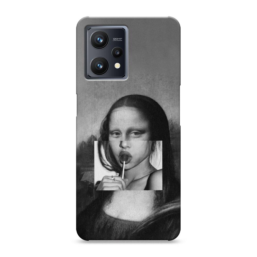 

Пластиковый чехол "Mona Lisa sucking lollipop" на Realme 9, 257220-7