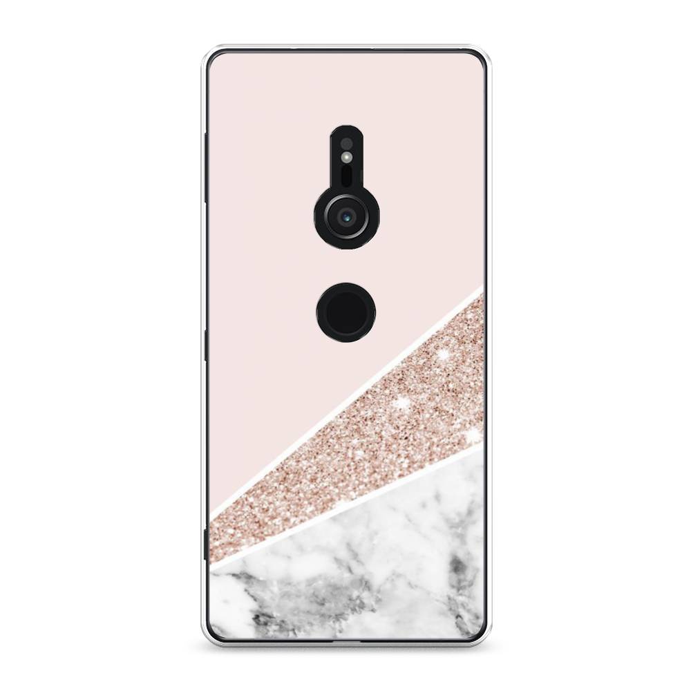 

Чехол для Sony Xperia XZ2 "Блестящий розовый мрамор", 52850-3