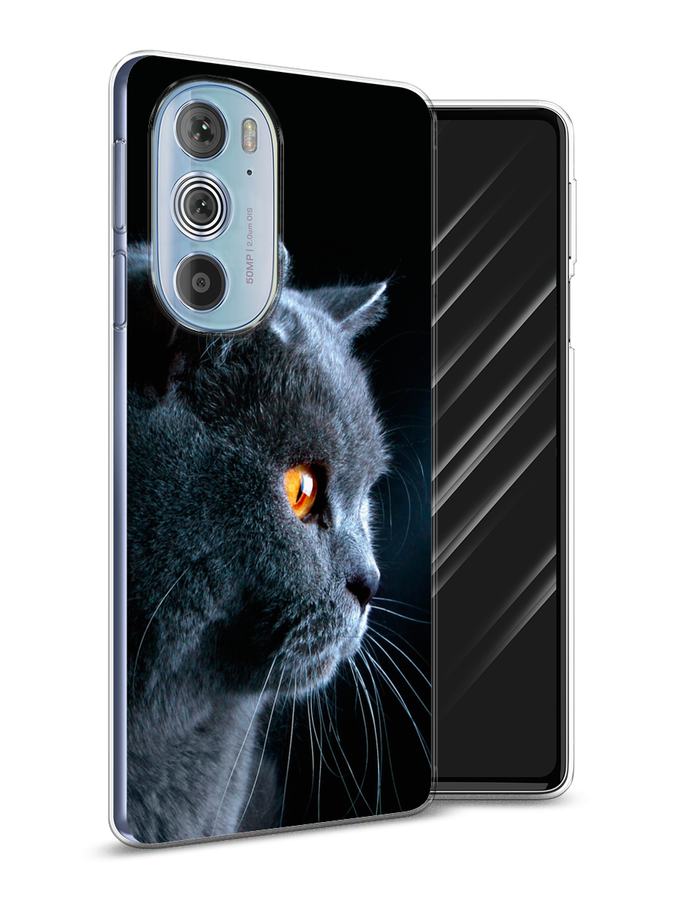 

Чехол Awog на Motorola Edge 30 Pro "Благородный кот британец", Разноцветный, 243350-2