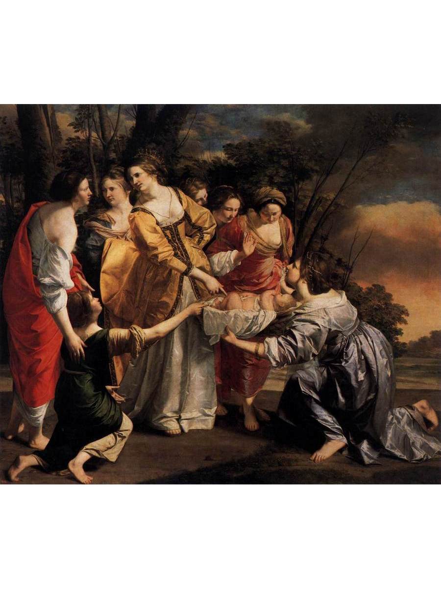 

Постер DRABS A2 Орацио Джентилески Finding of Moses