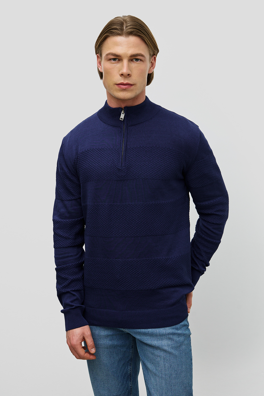 

Джемпер мужской Baon B6323020 синий 3XL, B6323020