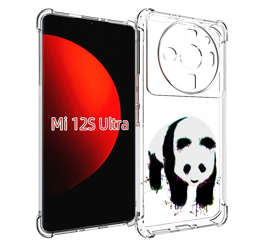 

Чехол MyPads панда в акварели для Xiaomi 12S Ultra, Прозрачный, Tocco