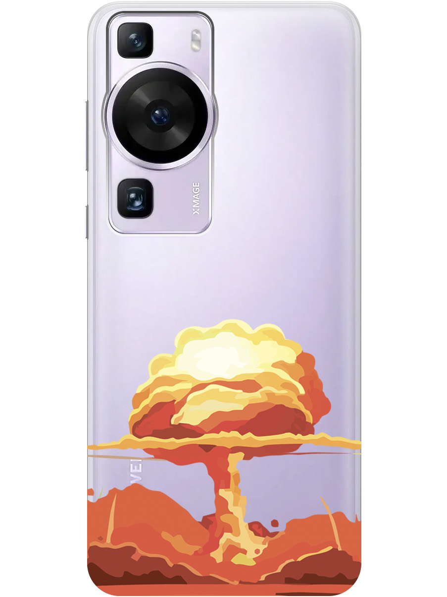 

Чехол на Huawei P60 силиконовый с принтом "Boom", Прозрачный;красный, 20001419