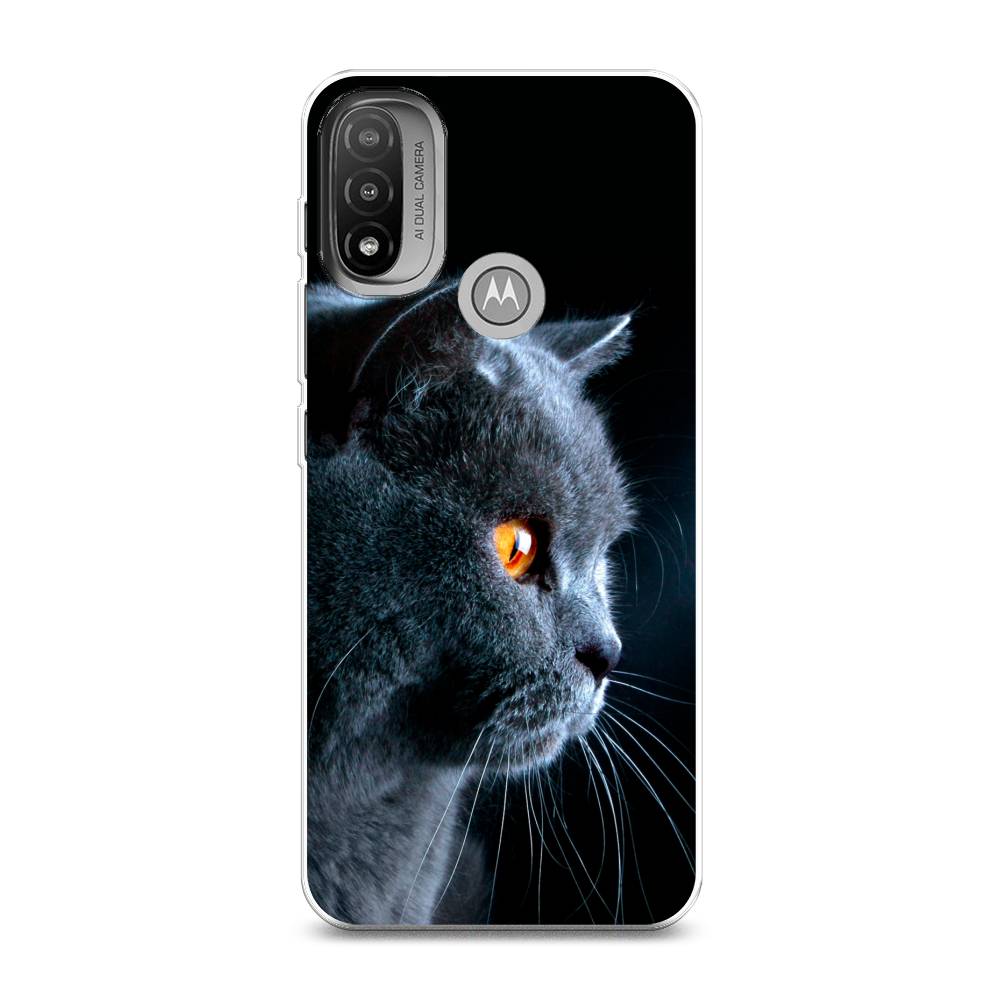 фото Силиконовый чехол "благородный кот британец" на motorola moto e20 awog