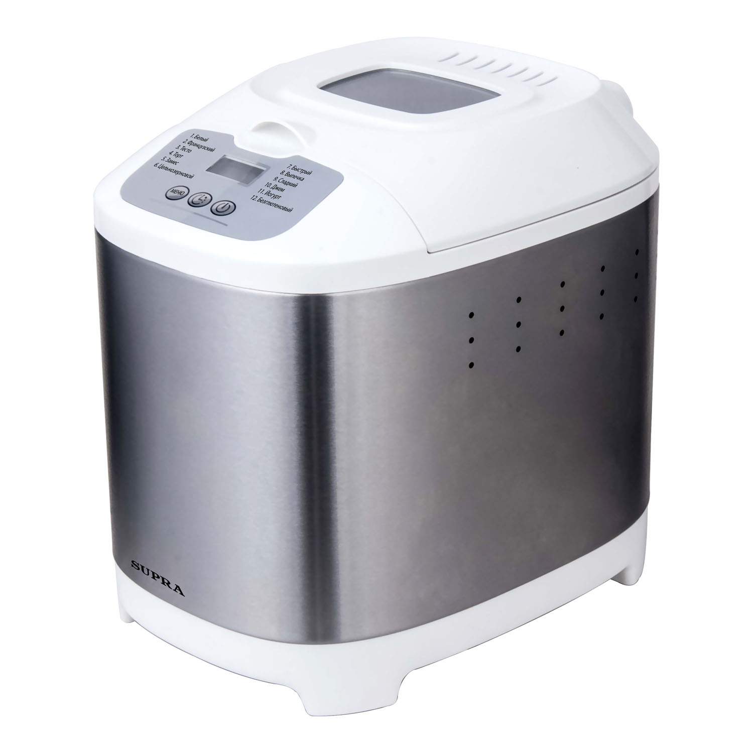 

Хлебопечка Supra BMS-220 белая, серебристая, Белый;серебристый, BMS-220
